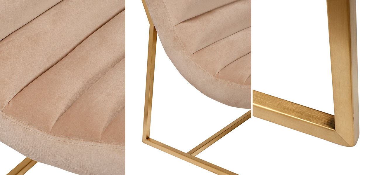 Кресло Great Basin matte gold - фото №1