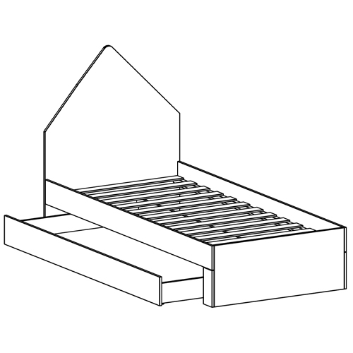 Кровать в детскую Tiny Town Bed в Новосибирске