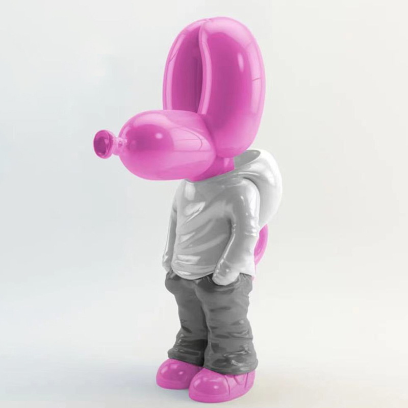 Статуэтка Pink Balloon Dog Розовый Белый Серый в Новосибирске | Loft Concept 