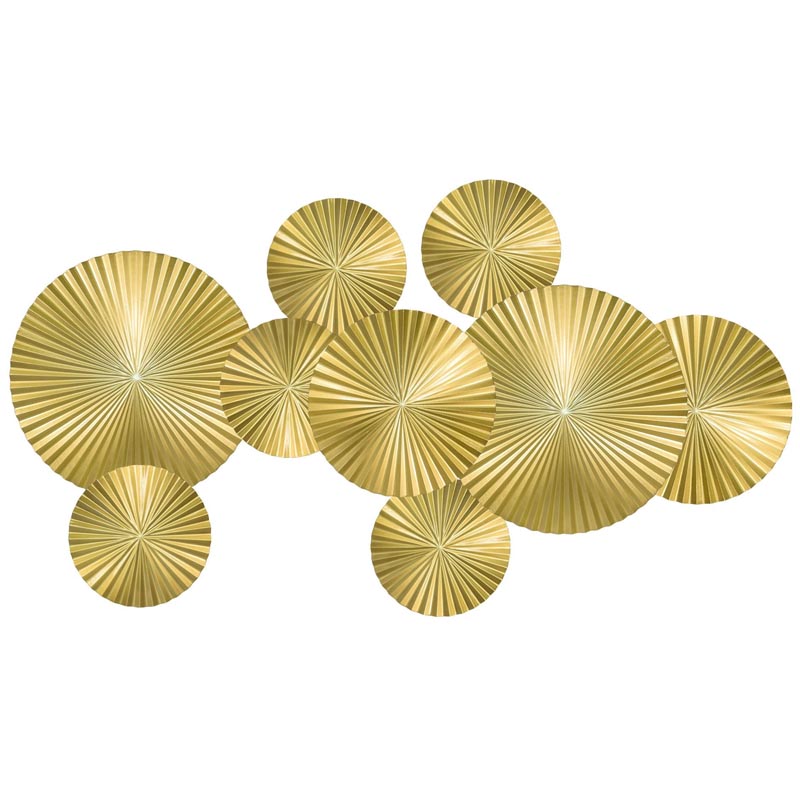 Арт-объект Apollo Gold Wall Plaque Disc 9 Золотой в Новосибирске | Loft Concept 