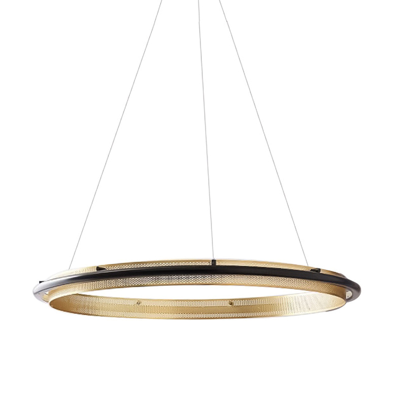 Люстра Gold ring horizontal pendant Золотой в Новосибирске | Loft Concept 