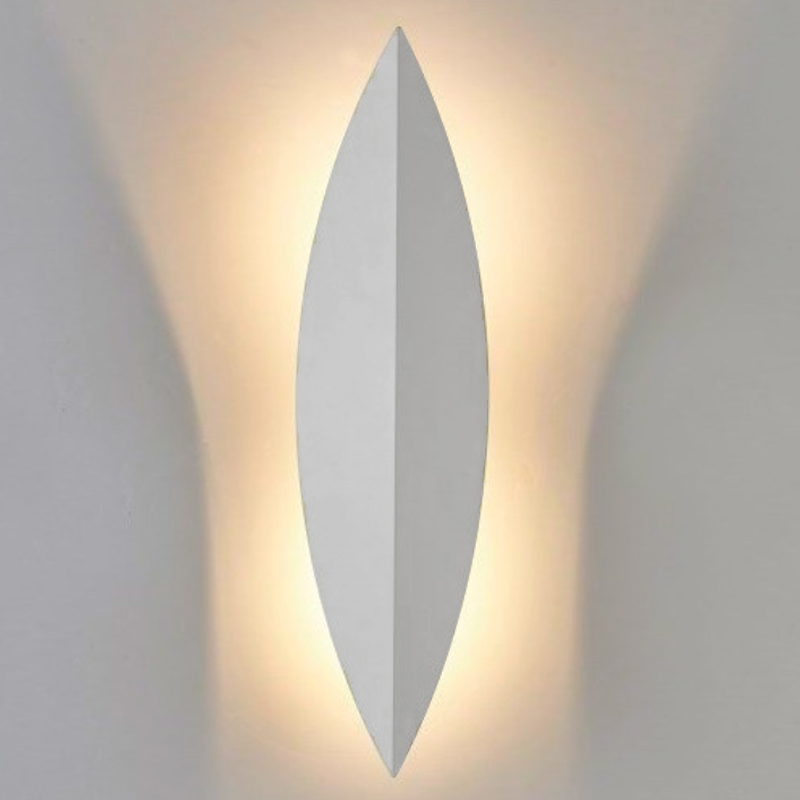 Art Deco Leaf Wall Lamp White Белый в Новосибирске | Loft Concept 