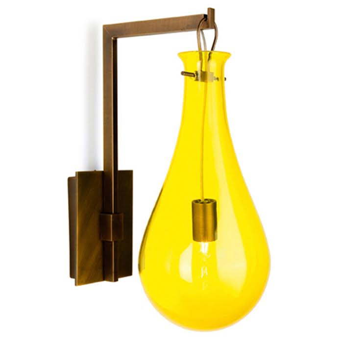 Бра Patrick Naggar Bubble Sconce yellow Желтый Черный в Новосибирске | Loft Concept 