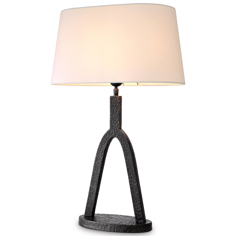 Настольная лампа Eichholtz Table lamp Coosa Темная бронза Белый в Новосибирске | Loft Concept 