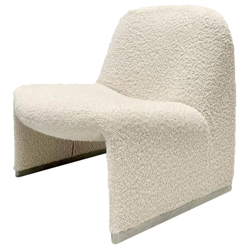 Кресло Kaydan White Boucle Armchair  в Новосибирске | Loft Concept 