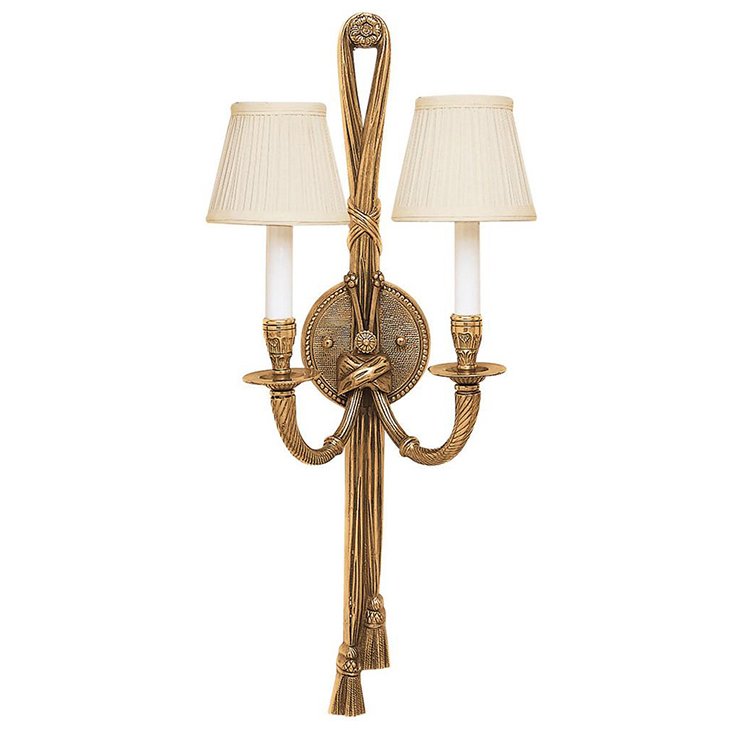 Бра 5538 PERTH SCONCE Antiqued solid brass Латунь Черный Белый в Новосибирске | Loft Concept 