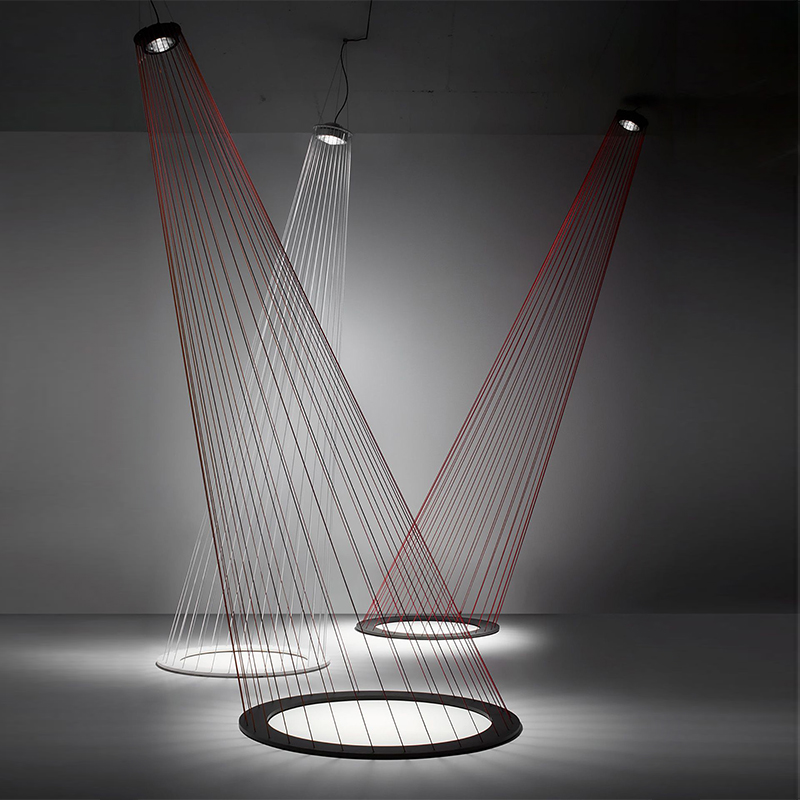 Люстра Ray Light Threads Object Lighting Красный Черный в Новосибирске | Loft Concept 