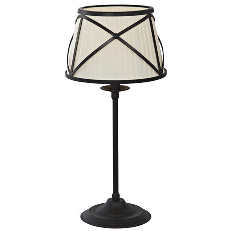 Настольная лампа с абажуром Provence Lampshade Light Brown Table Lamp Бежевый Коричневый в Новосибирске | Loft Concept 