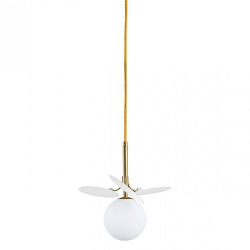 Подвесной светильник MATISSE Pendant One White Золотой Белый в Новосибирске | Loft Concept 