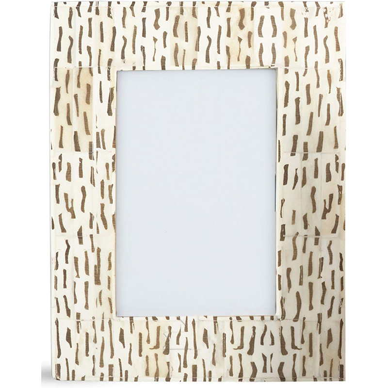 Фоторамка кость Beige Indian Bone Inlay photo frame Бежевый Коричневый в Новосибирске | Loft Concept 