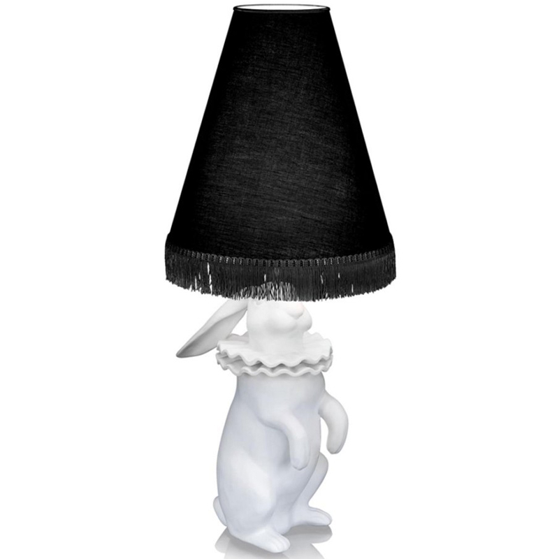 Настольная лампа Lamptable Rabbit Black Белый Черный в Новосибирске | Loft Concept 