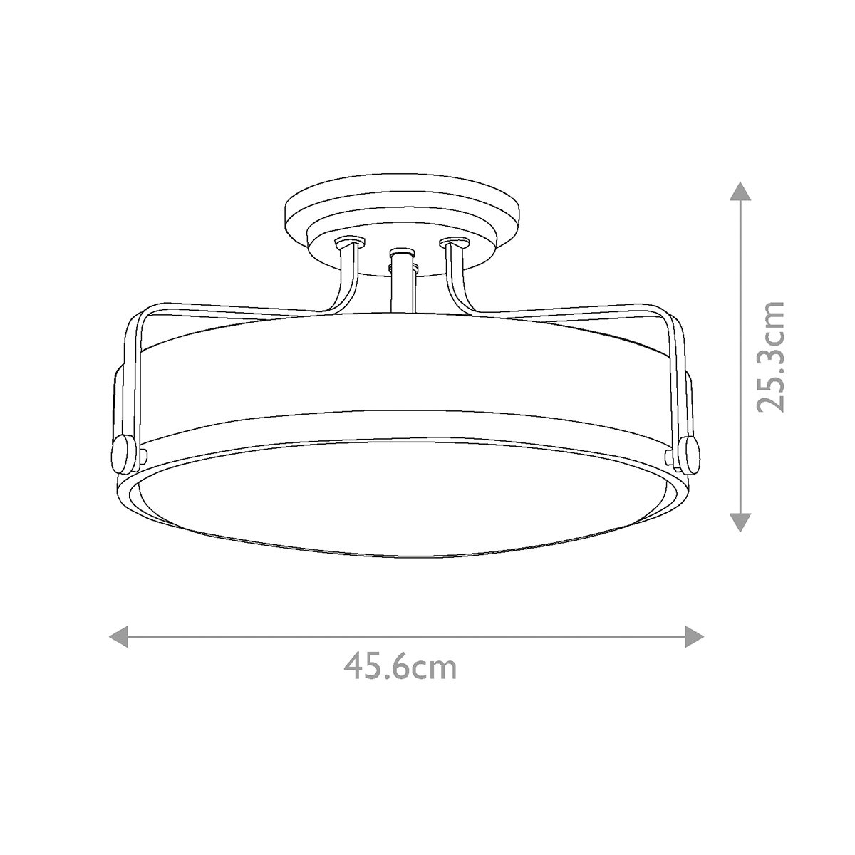 Потолочный светильник с круглым матовым белым плафоном Hinkley в Новосибирске