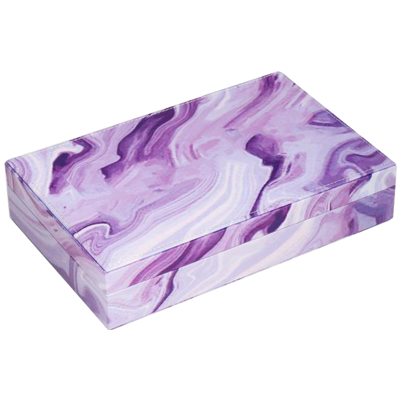 Шкатулка Marble Pattern Box violet Фиолетовый в Новосибирске | Loft Concept 