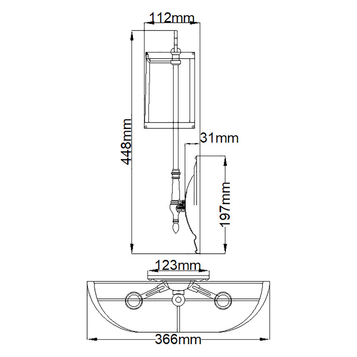 Бра с 2-мя бежевыми абажурами в классическом стиле Hinkley в Новосибирске