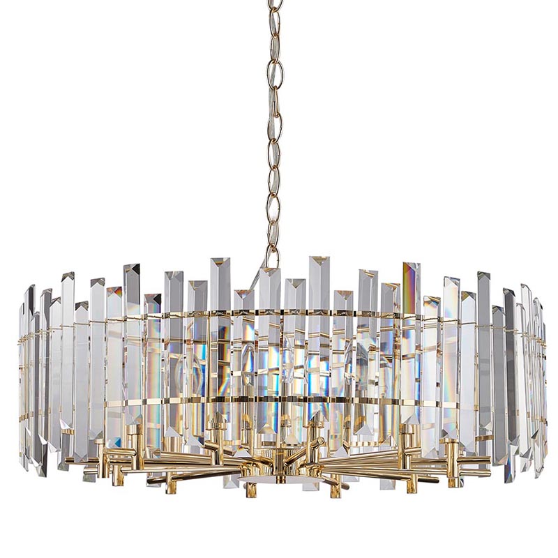 Люстра Langley Chandelier gold 80 Золотой Прозрачный в Новосибирске | Loft Concept 