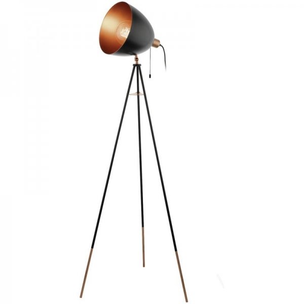 Напольный светильник Scopus Floor Lamp Черный Медь в Новосибирске | Loft Concept 