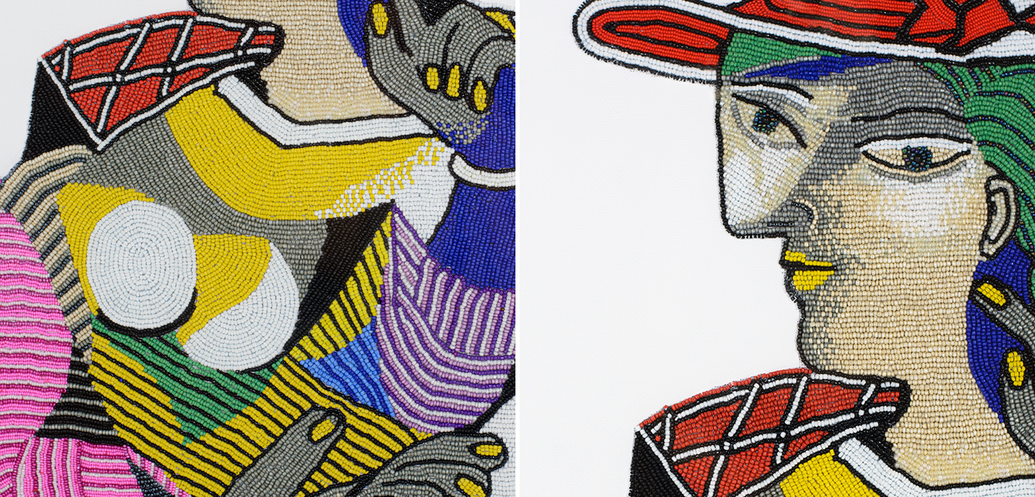 Картина ручная вышивка бисером Портрет Марии-Терезы Пикассо Picasso - фото