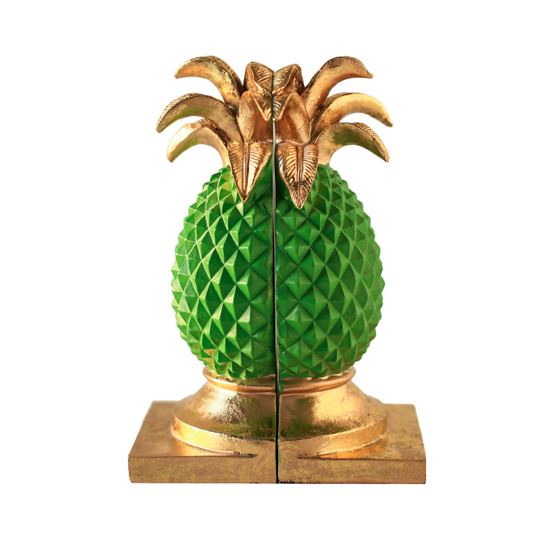 Держатель для книг Green Pineapple Book Holder Зеленый Золотой в Новосибирске | Loft Concept 