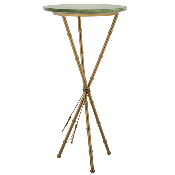 Green Stingray Skin Side Tables Зеленый Золотой в Новосибирске | Loft Concept 