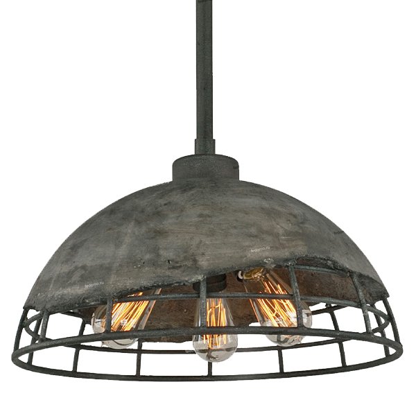 Подвесной светильник Stone industrial lamp 3 Серый (Gray) в Новосибирске | Loft Concept 