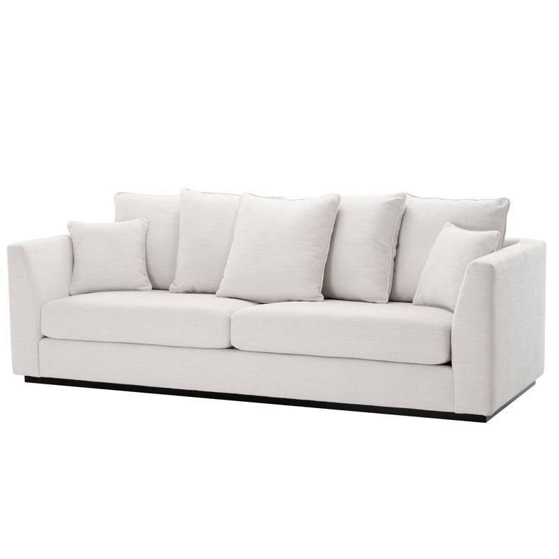 Диван Eichholtz Sofa Taylor white Белый Черный в Новосибирске | Loft Concept 