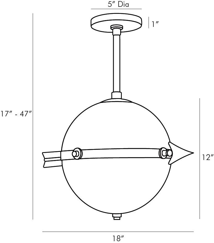 Люстра Arteriors CELESTIAL PENDANT в Новосибирске