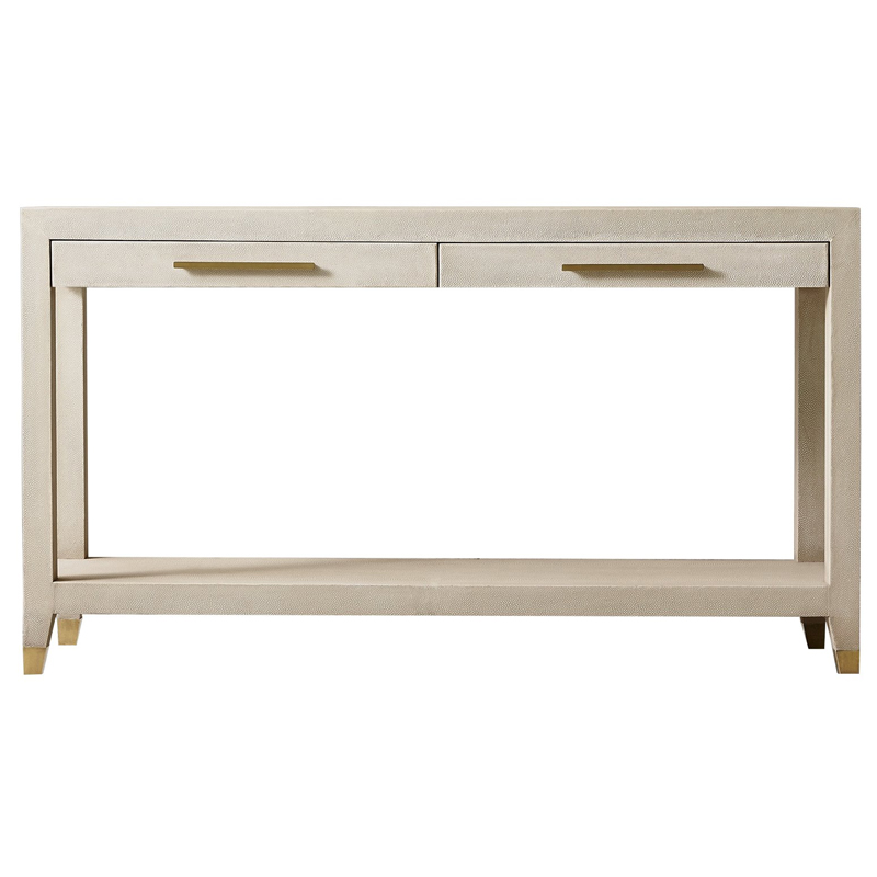 Charles Stingray Texture Console Ivory Консоль скат Золотой ivory ( слоновая кость ) в Новосибирске | Loft Concept 