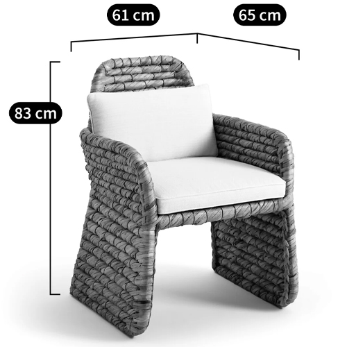 Плетеное кресло Madge Wicker Armchair в Новосибирске