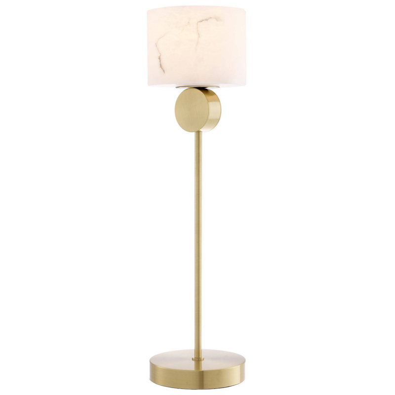 Настольная лампа Eichholtz Table Lamp Etruscan Латунь Белый в Новосибирске | Loft Concept 