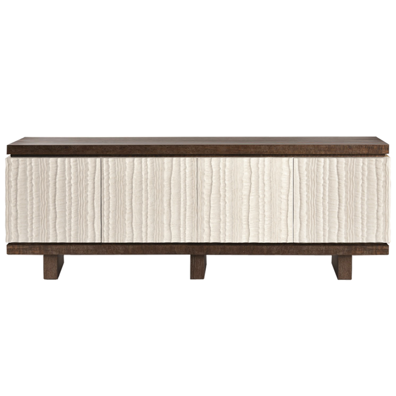 Riverside Textured Long Sideboard  ivory ( слоновая кость ) Коричневый в Новосибирске | Loft Concept 