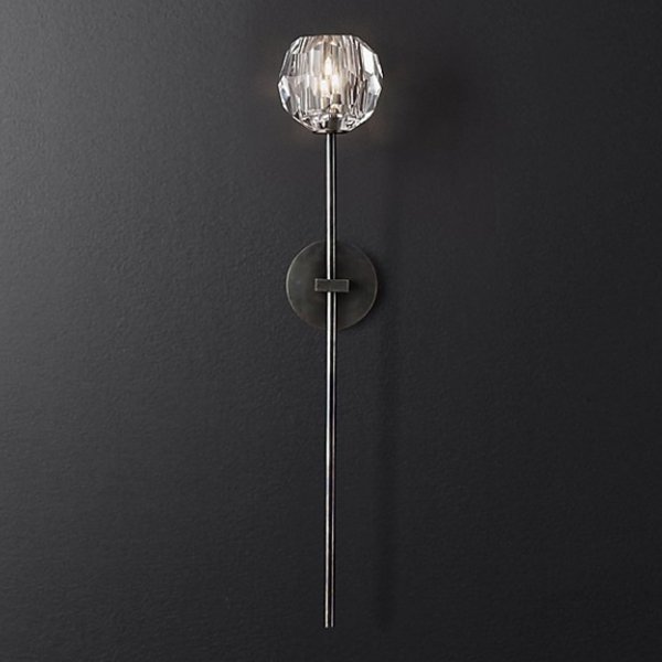 Бра RH Boule de Cristal Long Sconce Black Черный в Новосибирске | Loft Concept 