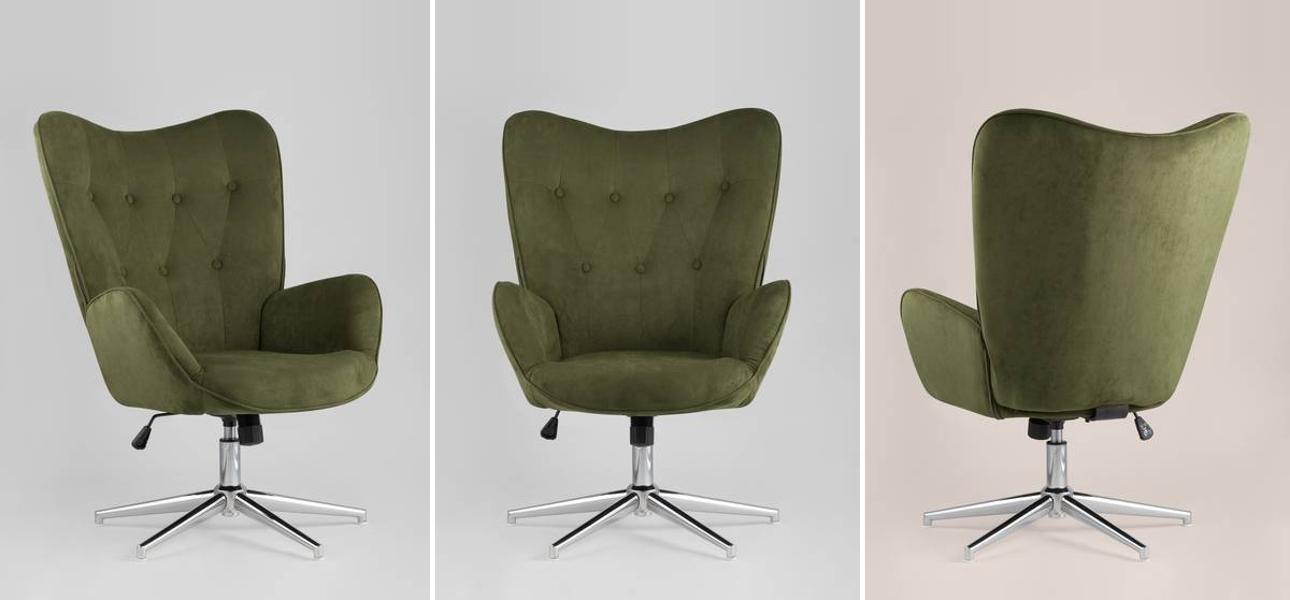 Кресло офисное Bacchus цвет хаки - фото