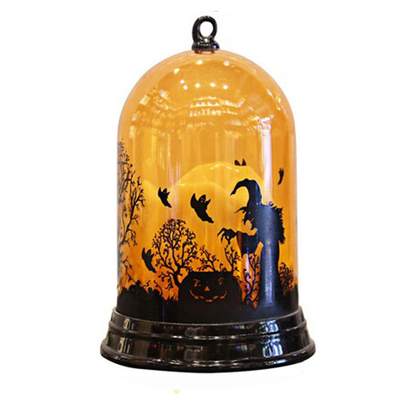 Фонарь Halloween Lantern Оранжевый Черный в Новосибирске | Loft Concept 