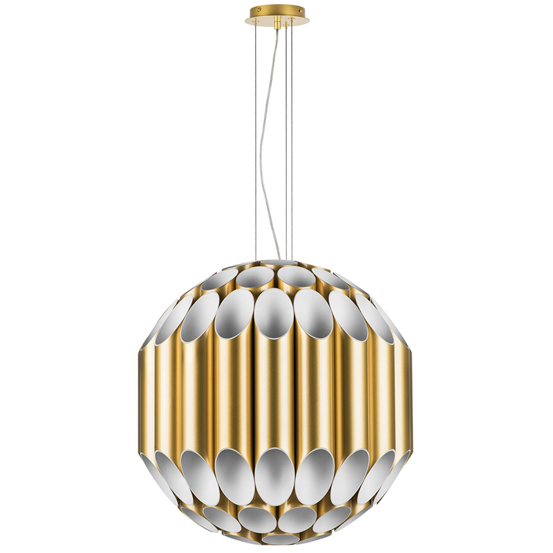 Люстра Garbi Gold Pipe Organ Chandelier 80 Золотой Белый в Новосибирске | Loft Concept 