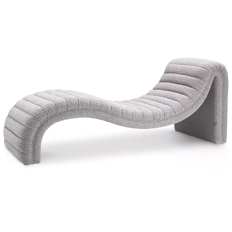 Кушетка Eichholtz Chaise Longue Pioneer Серый в Новосибирске | Loft Concept 