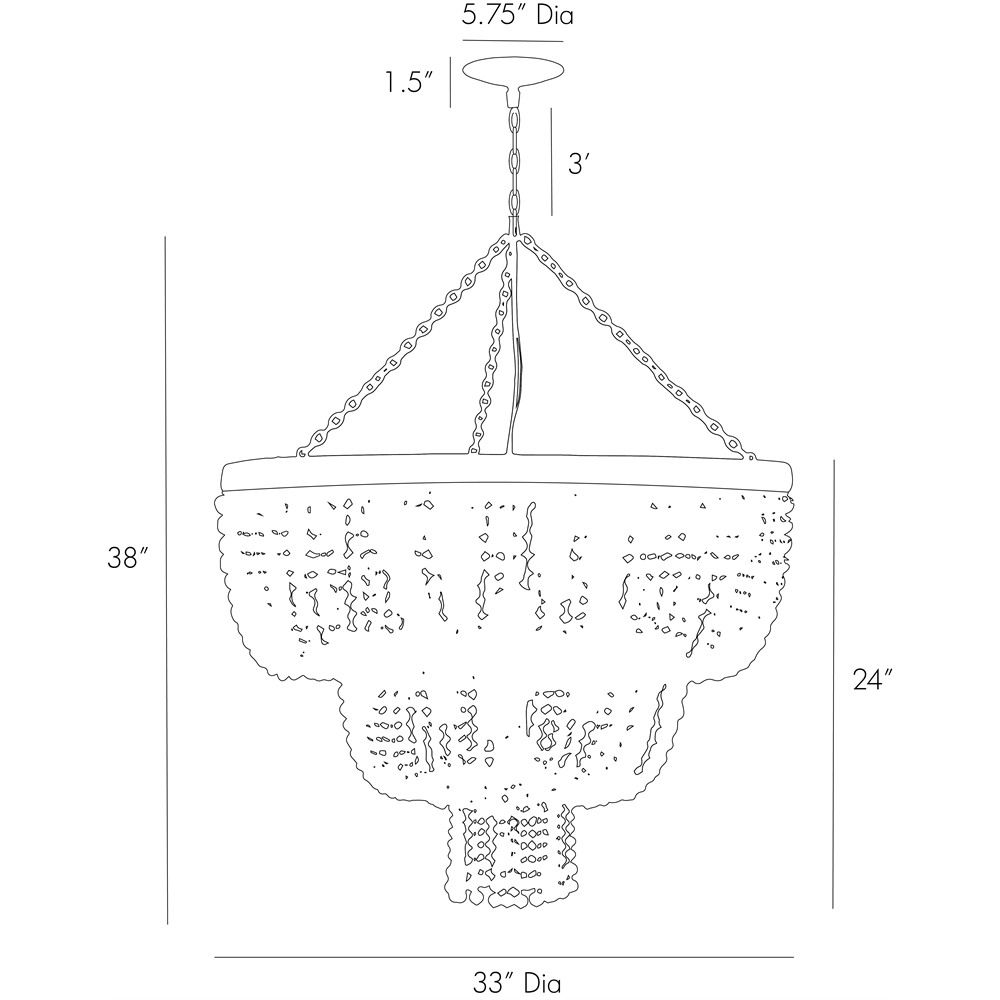 Люстра Arteriors CHAPPELLET CHANDELIER в Новосибирске