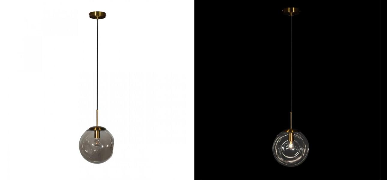 Подвесной светильник multicolored bubbles Серый диаметр 25 - фото №1