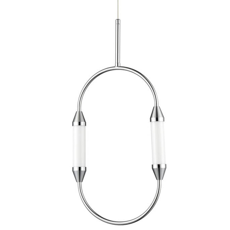 Подвесной светильник Giopato & Coombes CIRQUE Pendant Ellipse Vertical Chrome S Хром в Новосибирске | Loft Concept 