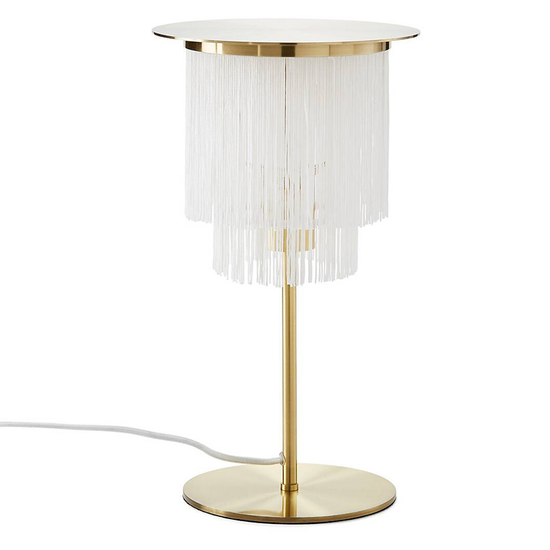 Настольная лампа Houtique Table lamp Белый Латунь в Новосибирске | Loft Concept 