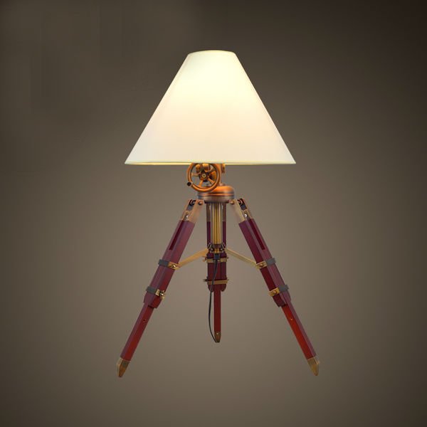 Настольная лампа Table Standing Lamp Red Бургундский красный в Новосибирске | Loft Concept 