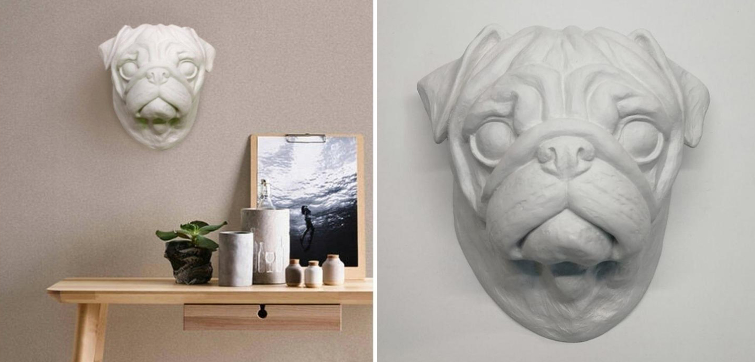 Аксессуар на стену Мопс - фото №1