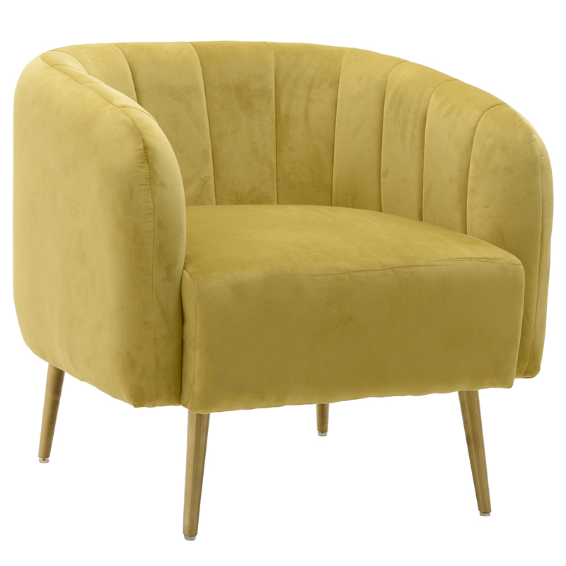 Кресло Donsia Armchair yellow Желтый Золотой в Новосибирске | Loft Concept 