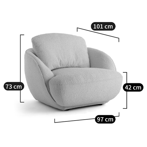 Полукруглое мягкое кресло Halle Green Armchair в Новосибирске