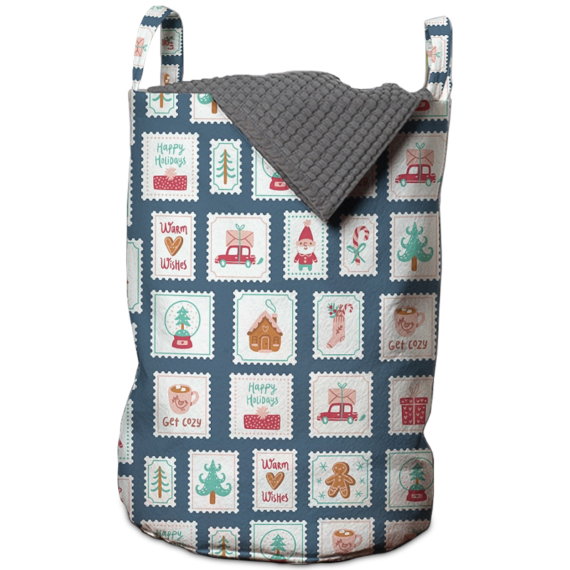 Корзина New Year Postage Stamps Basket Мульти Корзина New Year Postage Stamps Basket Мульти в Новосибирске | Loft Concept