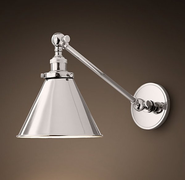 Бра 20TH C Library Single Sconce silver  в Новосибирске | Loft Concept 