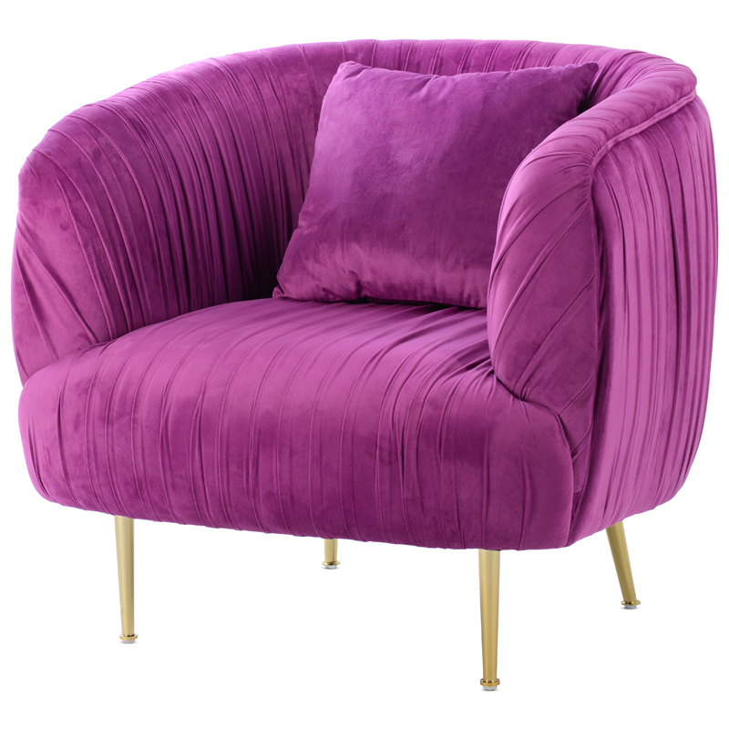 Кресло SOUFFLE CHAIR purple Фуксия Золотой в Новосибирске | Loft Concept 