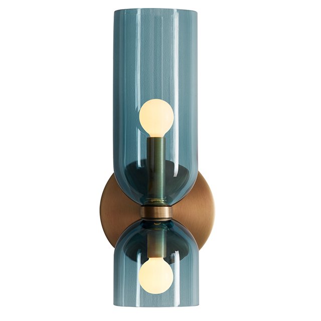 Бра Lightmaker Studio Edie Sconce Blue Медь Синий в Новосибирске | Loft Concept 