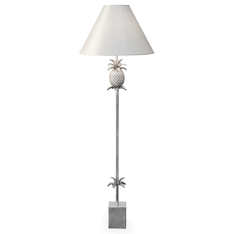 Торшер FLOOR LAMP PINEAPPLE CONE white Алюминий Белый в Новосибирске | Loft Concept 