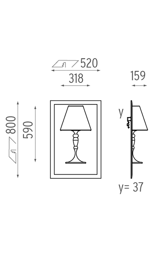 Настенный Светильник Flos Abajourd Hui Small Lampada da parete в Новосибирске