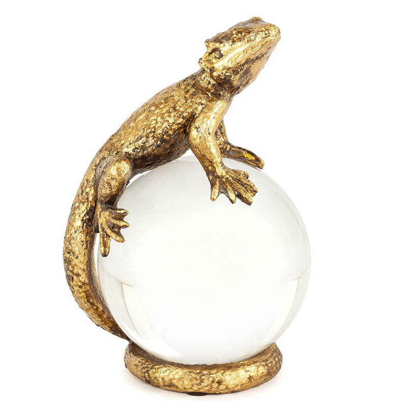 Статуэтка PAPERWEIGHT LIZARD Белый Бронза в Новосибирске | Loft Concept 